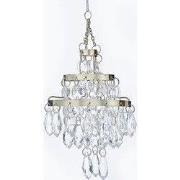 Clear Bead Chandelier Ornament 2,75 inch