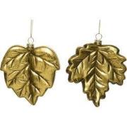 Bladeren plc l11b12h3.90 cm goud a2 kerst