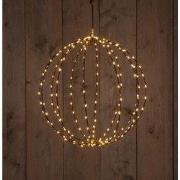 Metal 50Cm 3D Ball Black With 216Led Classic Warm/Copper Wir