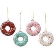 Donut glas l2.5b8h8.5 cm multi a4 kerst