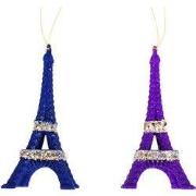 6 inch Eiffel Tower Ornament X 2. V 5x5x10 cm kerstornament