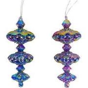 5 inch Finial Orna X 2. 5x5x10 cm kerstornament