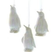 3.25 inch Ceramic White Opal Penguin Orn 3/Asstd. 5,715x3,81x8,255 cm ...