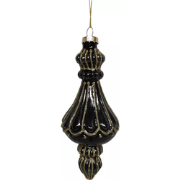 Kerstbal maribel zwart