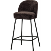 WOOOD Barstoel 65 cm 3D Vogue - Chenille - Donker Bruin -89x50x55