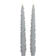 Dinerkaars kerstboom 27 cm wit