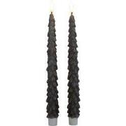 Dinerkaars kerstboom 27 cm taupe