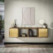 Hangend Dressoir Maceo Mangohout Zand met Brass Accent 169 c