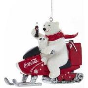 Ornament pvc coca-cola sneeuwscooter l8