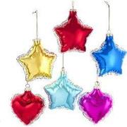 Plastic hart&ster ballon 6A 11 cm ornament