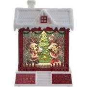 7.5 inch Mickey Santa Lantern W/Warm White Led, 2 Way Switch. Uses 3 i...