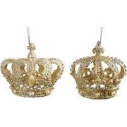 3.6 inch Crown Orna X 2. 5x5x10 cm kerstornament