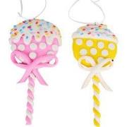 5.25 inch -5.875 inch H Clay Dough Lollipop Orna X 2. 5x5x10 cm kersto...