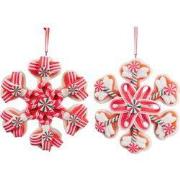 4.5 inch H Clay Dough Candy Snowflake Orna X 2. 5x5x10 cm kerstornamen...