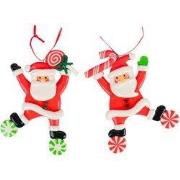 Claydough snoep kerstman 2A 12 cm ornament