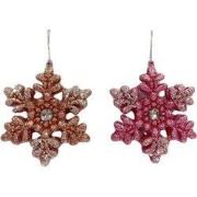 4 inch Snowflake Orna X 2. 5x5x10 cm kerstornament