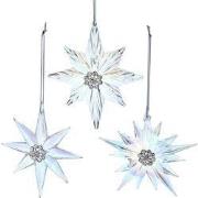 Opalen sneeuwvlok met steentjes 3A 12 cm ornament