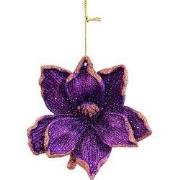 Plastic bloem 10 cm ornament II