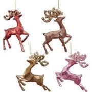 Plastic hert 4A 13 cm ornament