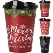 Coffee Cup Pp 500Ml 3ass Xmas