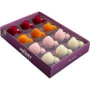 Kerstballen set plastic Mickey oren mini fluweel 12 stuks 4 cm II