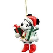 PVC 3D Minnie vintage kerstman 10 cm ornament