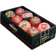 Kerstballen set polystyreen Mickey&Minnie 8 delig 6,5 cm