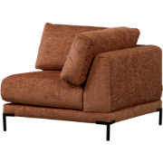 vtwonen Couple Bank Hoekelement - Polyester - Rust Melange