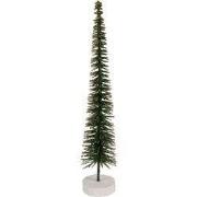 Clayre & Eef Kerstdecoratie Beeld Kerstboom Ø 6x30 cm Groen Hout