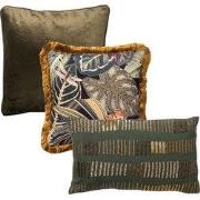 KUSSENSET | 3-delig | groen, zwart | Hoii | inclusief binnenkussens