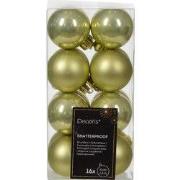 Kerstbal kunststof d4 cm pstch 16st kerst