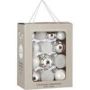 Mica Decorations Kerstballen Set - 26 Stuks - Ø7 cm - Glas - Wit