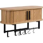 Furnilux kapstok 60x24x32 cm - Smal - Wandkapstok Kiruna - 8 haken - L...