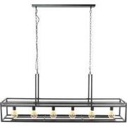 Hanglamp Zwart - 6-Lichts - Multifunctioneel - 160x28x150cm