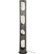 Vloerlamp Cilinder - Zwart Metaal - 25x25x130cm