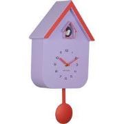 Karlsson - Wandklok Dupla Color Cuckoo - Soft purple & brilliant orang...