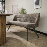 Eetkamerbank Chia Chenille Stof Rich Taupe 188 cm
