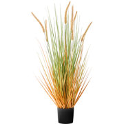 BRISTLEGRASS - Kunstplant - Groen/Oranje - 90 cm - Synthetisch