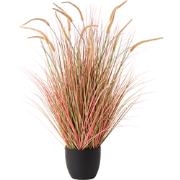 BRISTLEGRASS - Kunstplant - Groen/Oranje - 120 cm - Synthetisch