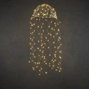 Chandelier jellyfish silver warm white 160led IP44 - l100xd27cm