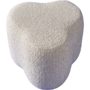 Poef in écru stof L53 cm - TREFLE