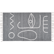 YAVU - Modern vloerkleed - Grijs - 80 x 150 cm - Polyester