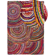 KOZAN - Laagpolig vloerkleed - Fuchsiapaars - 160 x 230 cm - Katoen