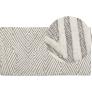 GOKSUN  - Vloerkleed - Lichtgrijs - 80 x 150 cm - Wol