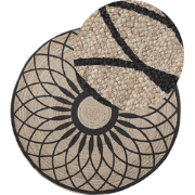 KULLAR  - Vloerkleed - Beige - 140 cm - Jute