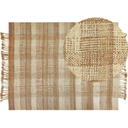 BERISSA - Modern vloerkleed - Lichtbeige - 160 x 230 cm - Jute