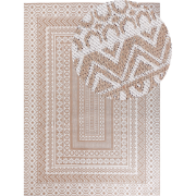 BAGLAR - Jute vloerkleed - Beige/Wit - 160 x 230 cm - Jute