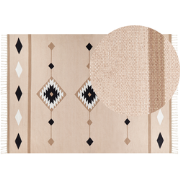 BERDIK - Vloerkleed - Meerkleurig - 200 x 300 cm - Katoen