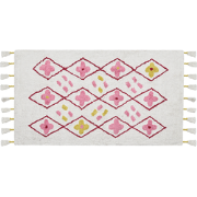 CAVUS - Laagpolig vloerkleed - Wit - 80 x 150 cm - Katoen