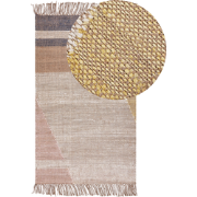 SAMLAR - Jute vloerkleed - Mosterdgeel - 80 x 150 cm - Jute